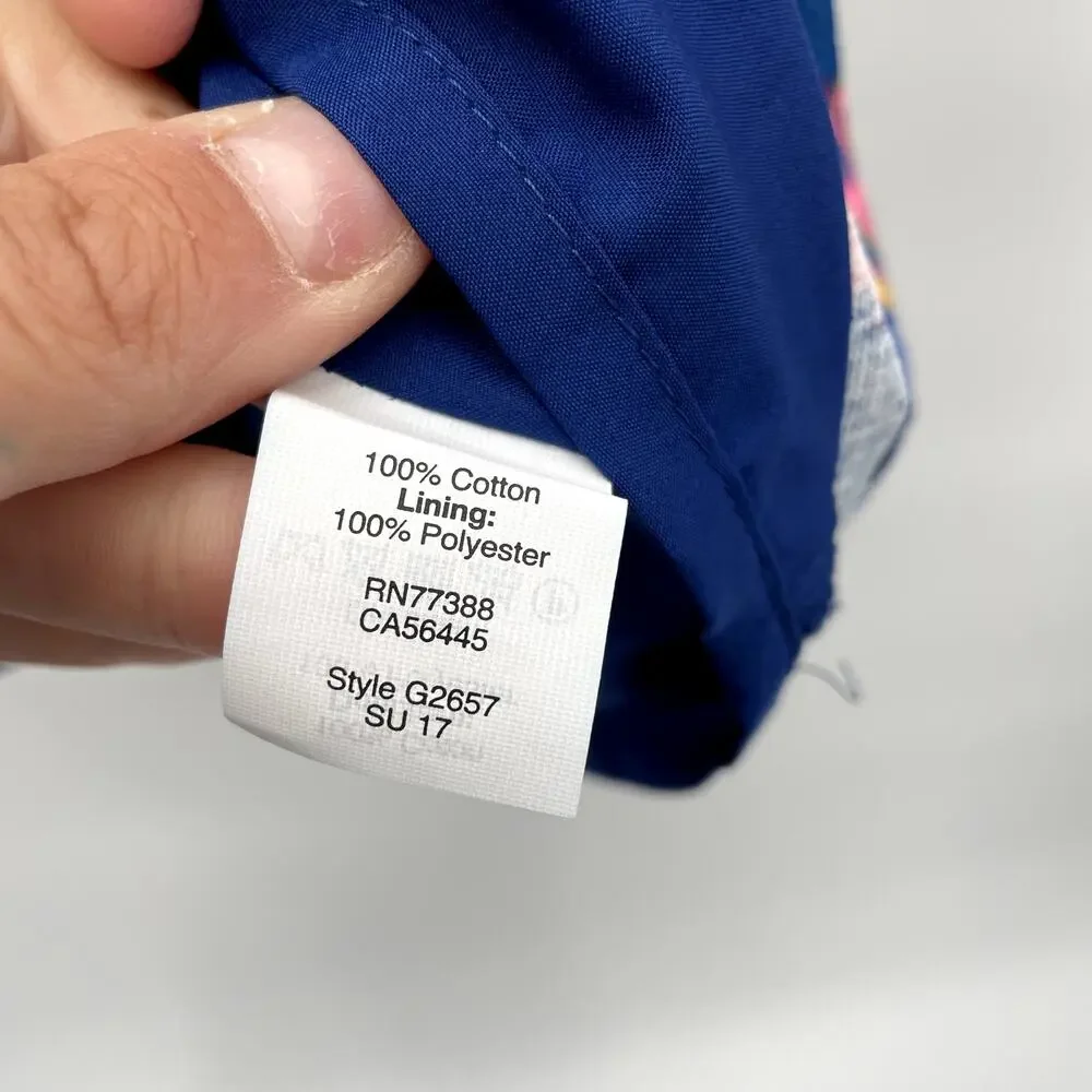 J.CREW Vibrant Multicolor Botanical Floral Shift Dress // 0